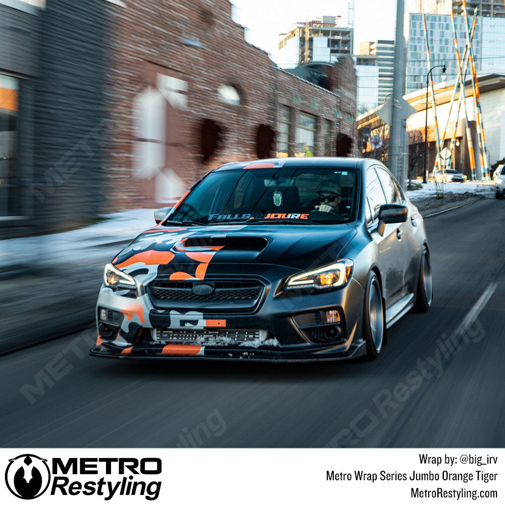 Metro Wrap Jumbo Classic Orange Tiger Camouflage