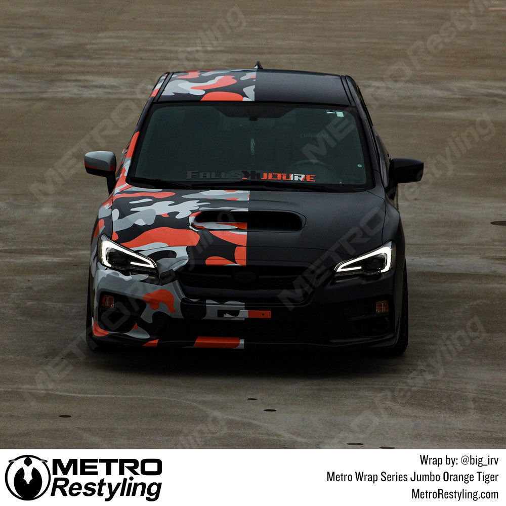 Metro Wrap Jumbo Classic Orange Tiger Camouflage