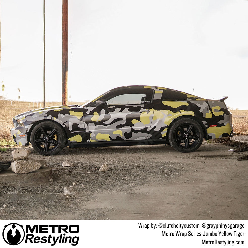 Metro Wrap Jumbo Classic Yellow Tiger Camouflage