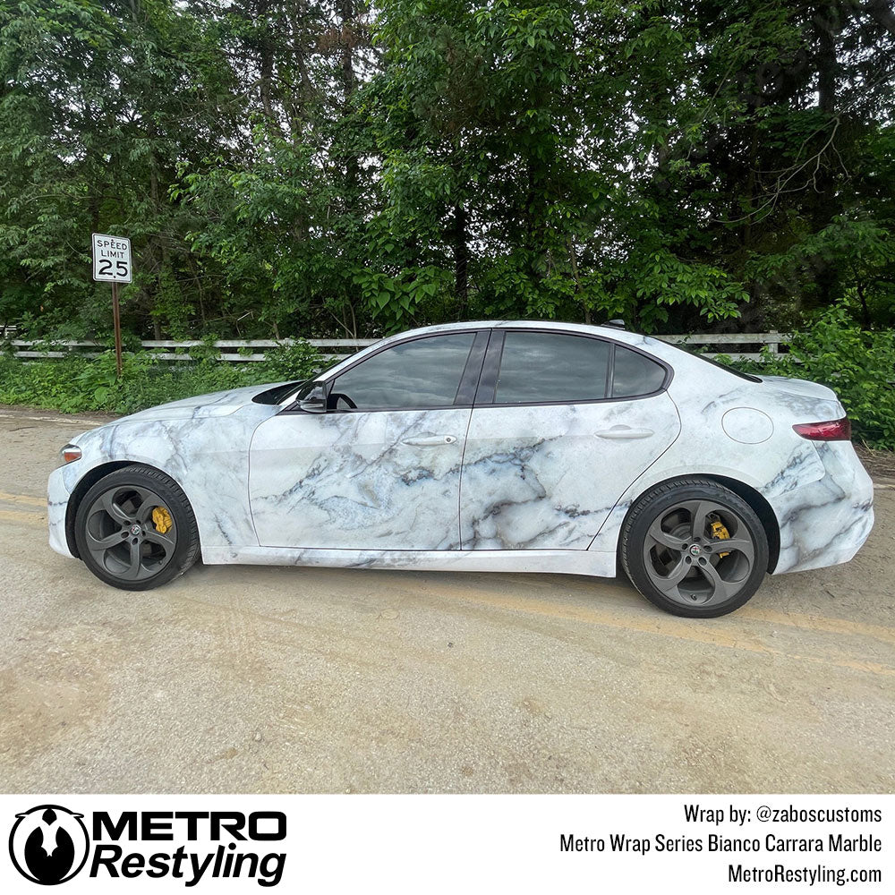Metro Wrap Bianco Carrara Vinyl Wrap Marble