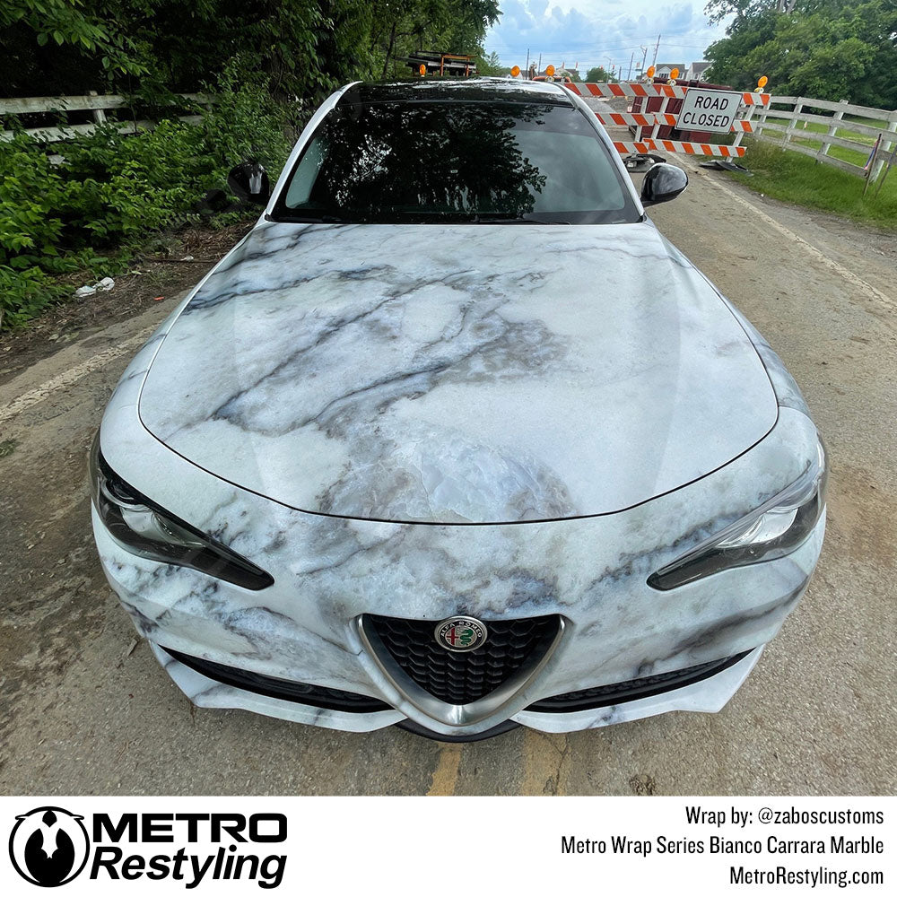 Metro Wrap Bianco Carrara Marble Alfa Romeo