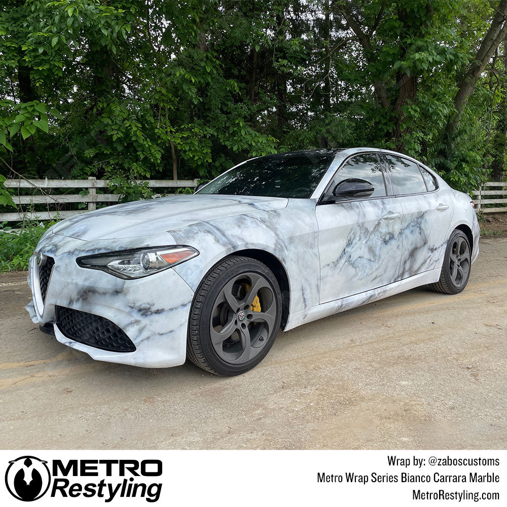 Metro Wrap Bianco Car Marble