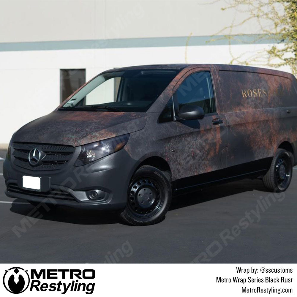 Metro Wrap Black Rust van Vinyl