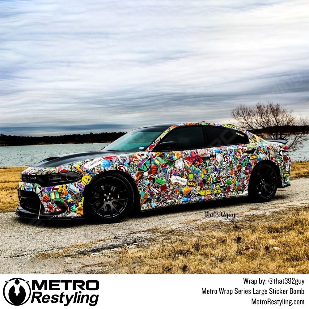 Metro Wrap Large Sticker Bomb car wrap