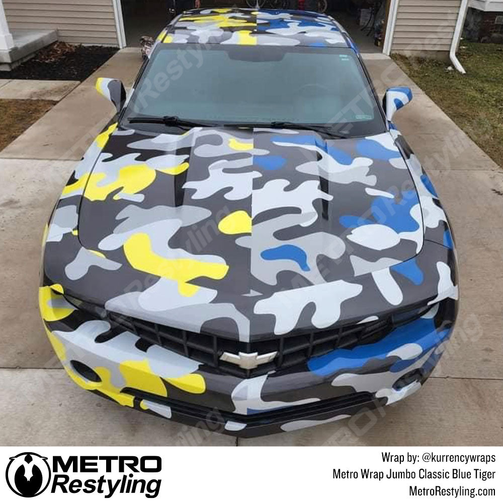 Jumbo Classic Blue Tiger Wrap