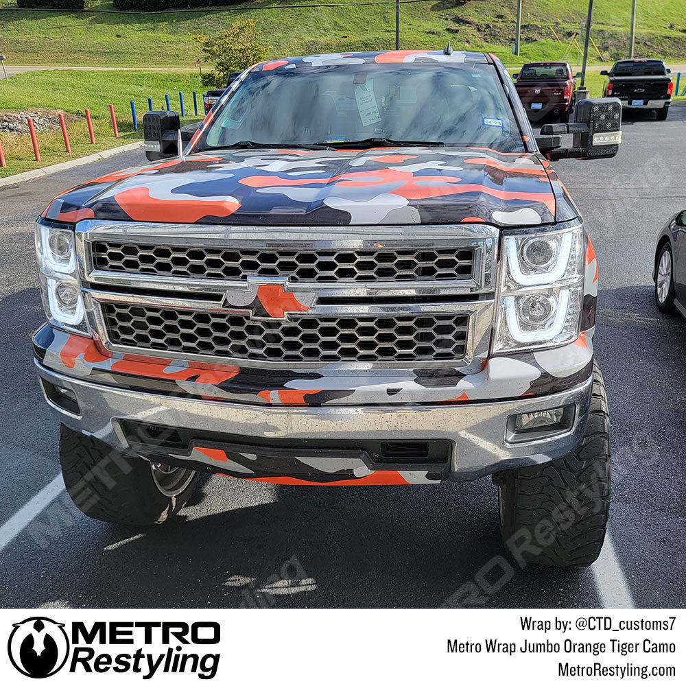 chevy truck orange vinyl