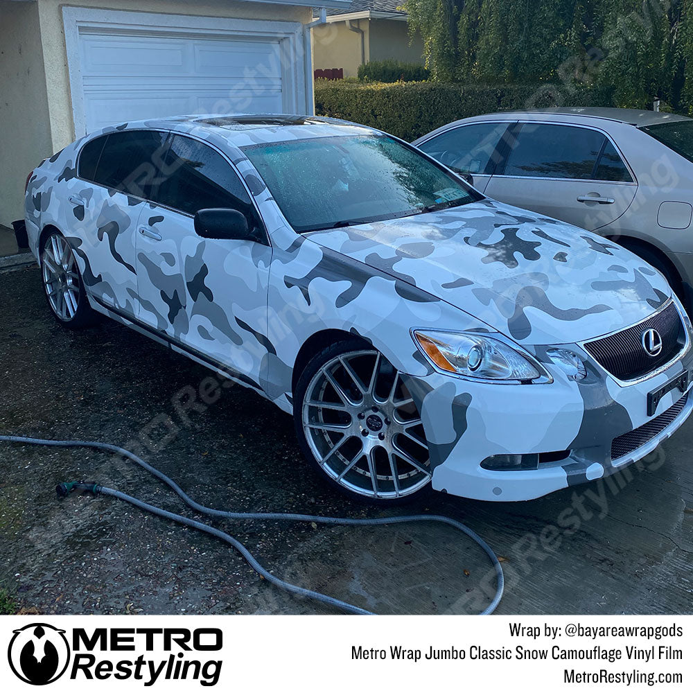 Metro Wrap Jumbo Classic Snow Camouflage