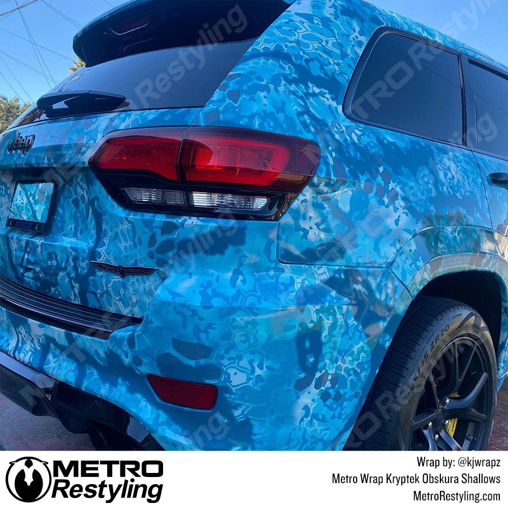Kryptek Blue Jeep wrap