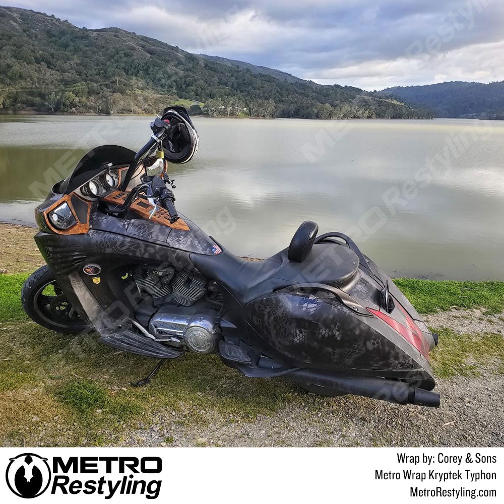 Kryptek Typhon Motorcycle Wrap