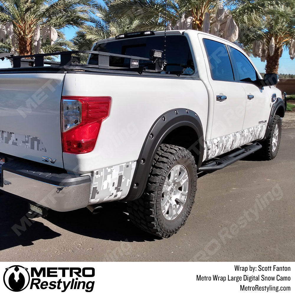 Nissan Truck digital snow camo