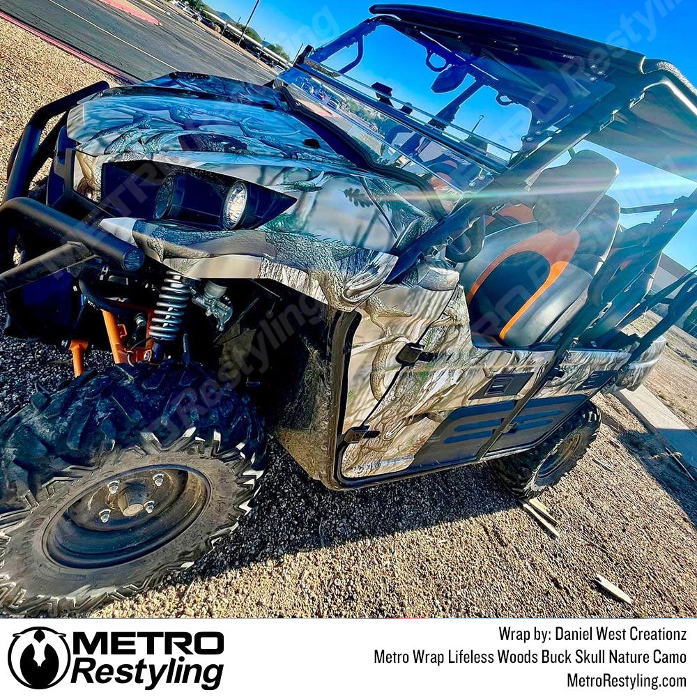 Woods Buck Skull ATV Vinyl Wrap