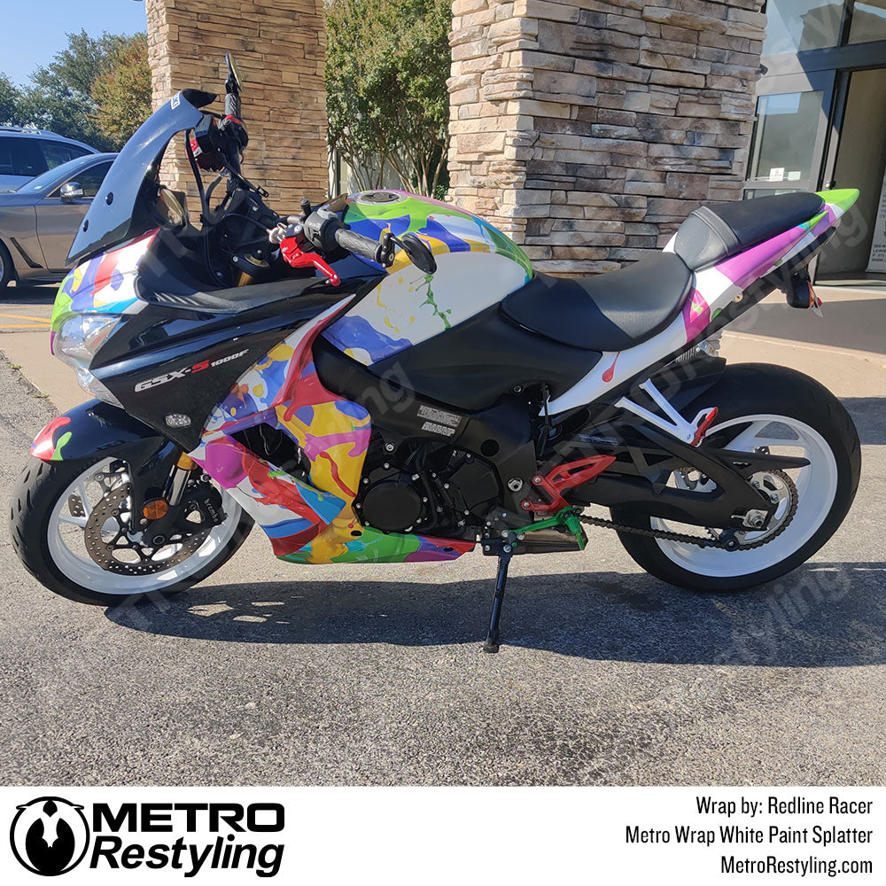 Paint Splatter Motorcycle VInyl