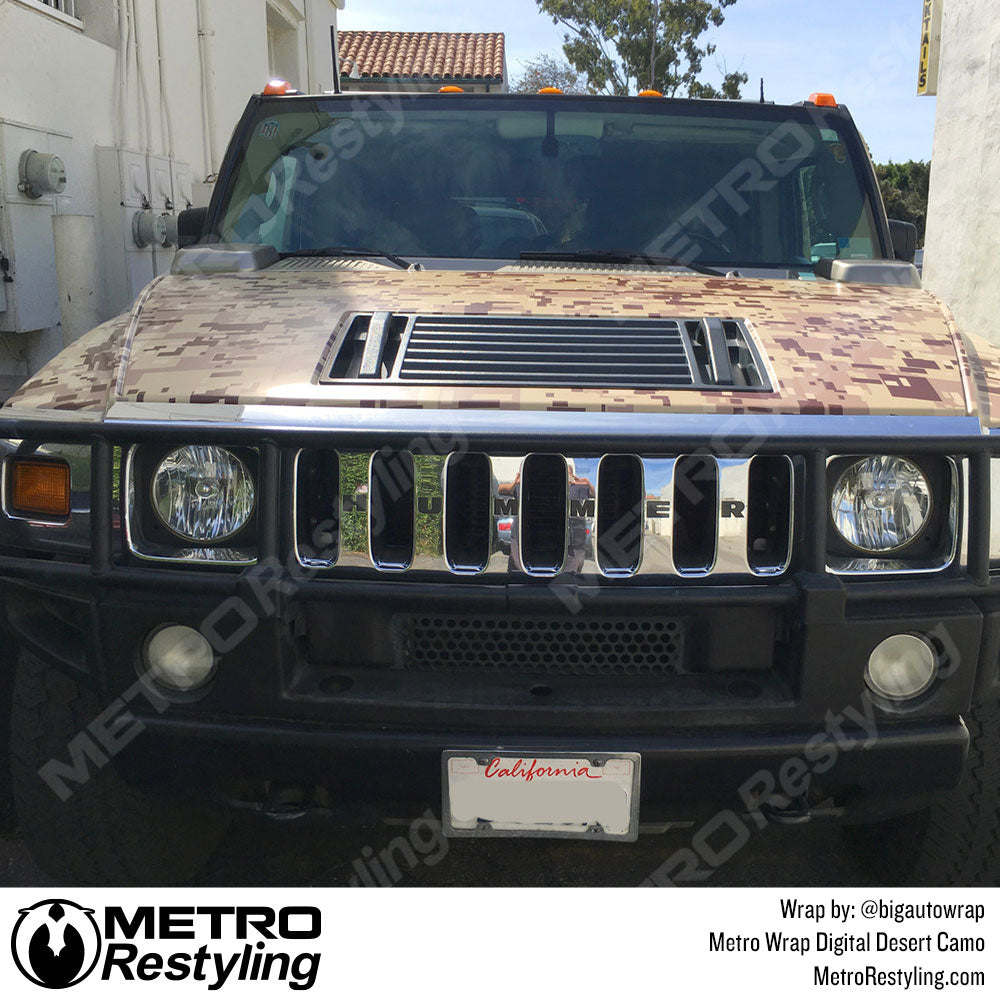 Digital desert hummer wrap