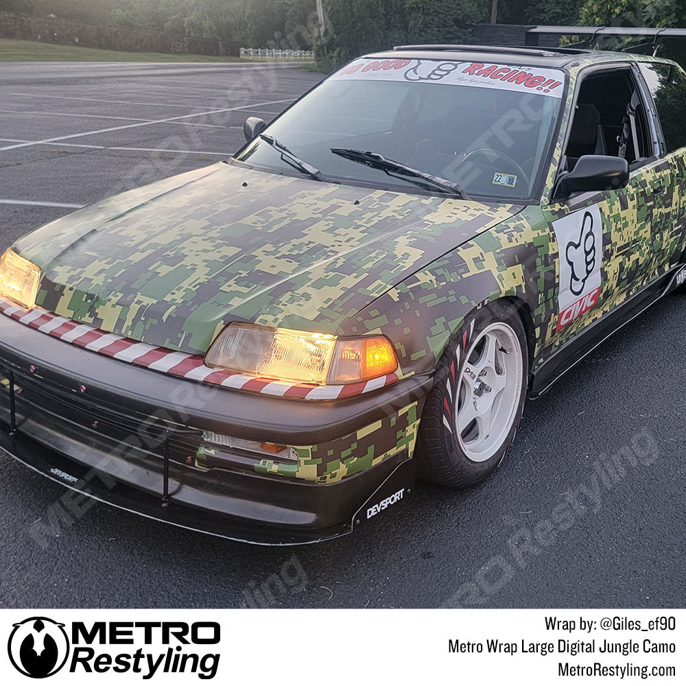 Digital Camo Honda Civic Wrap