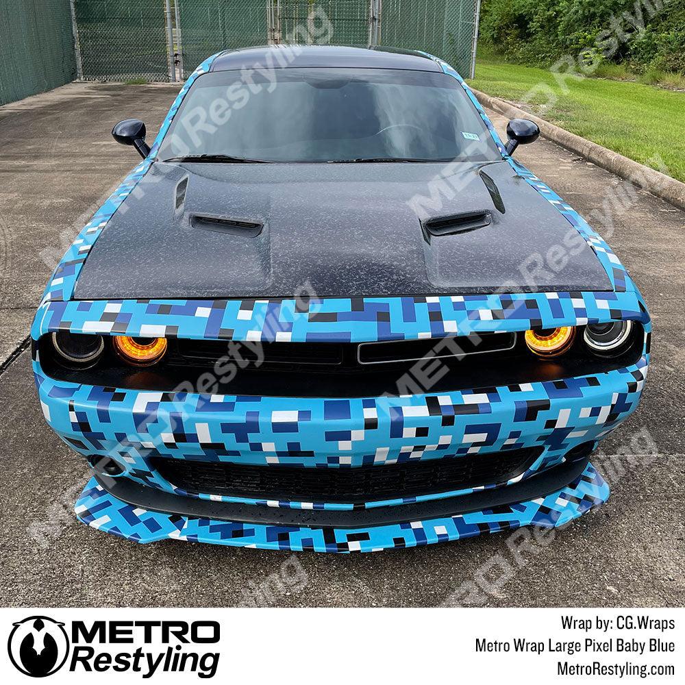baby blue pixel wrap
