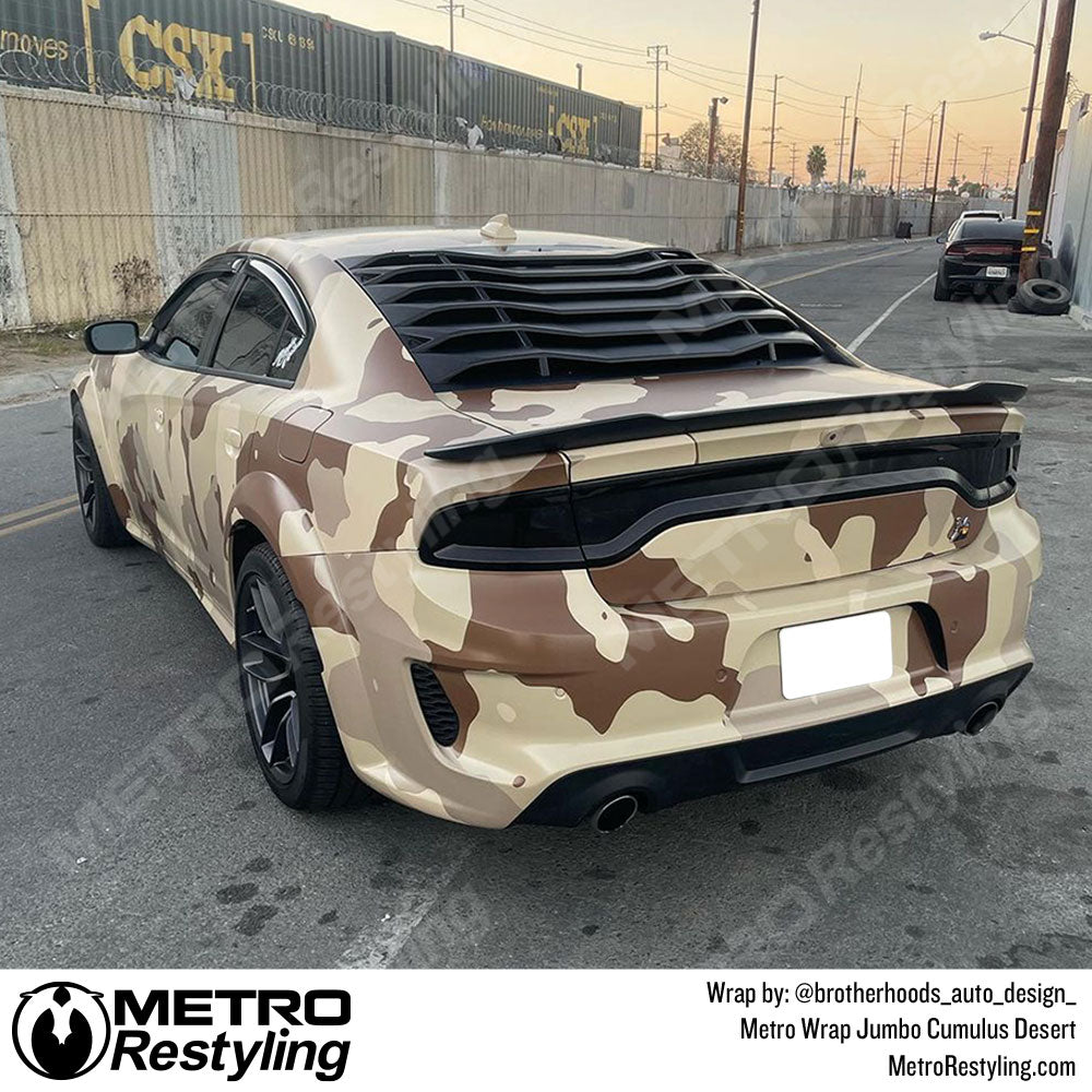 Dodge Brown Camo Wrap