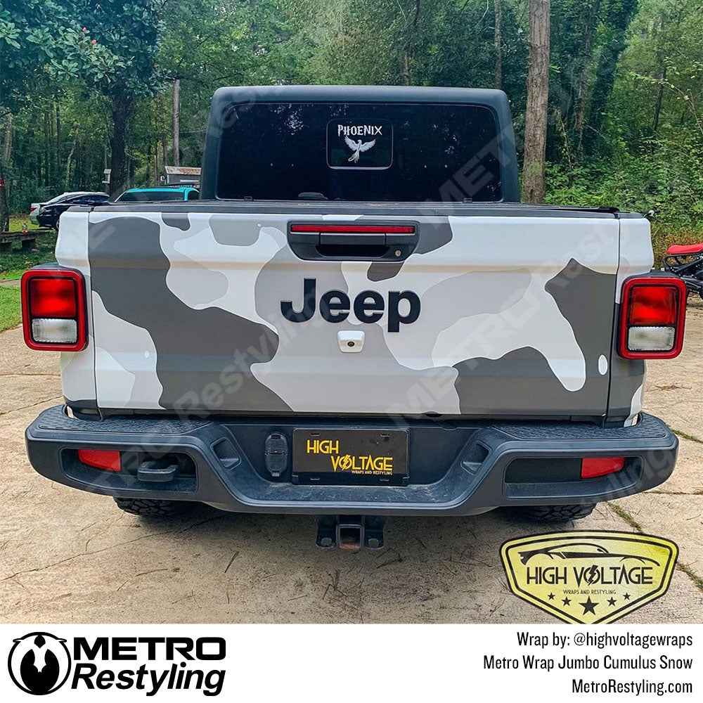 Jeep Snow Camo Wrap