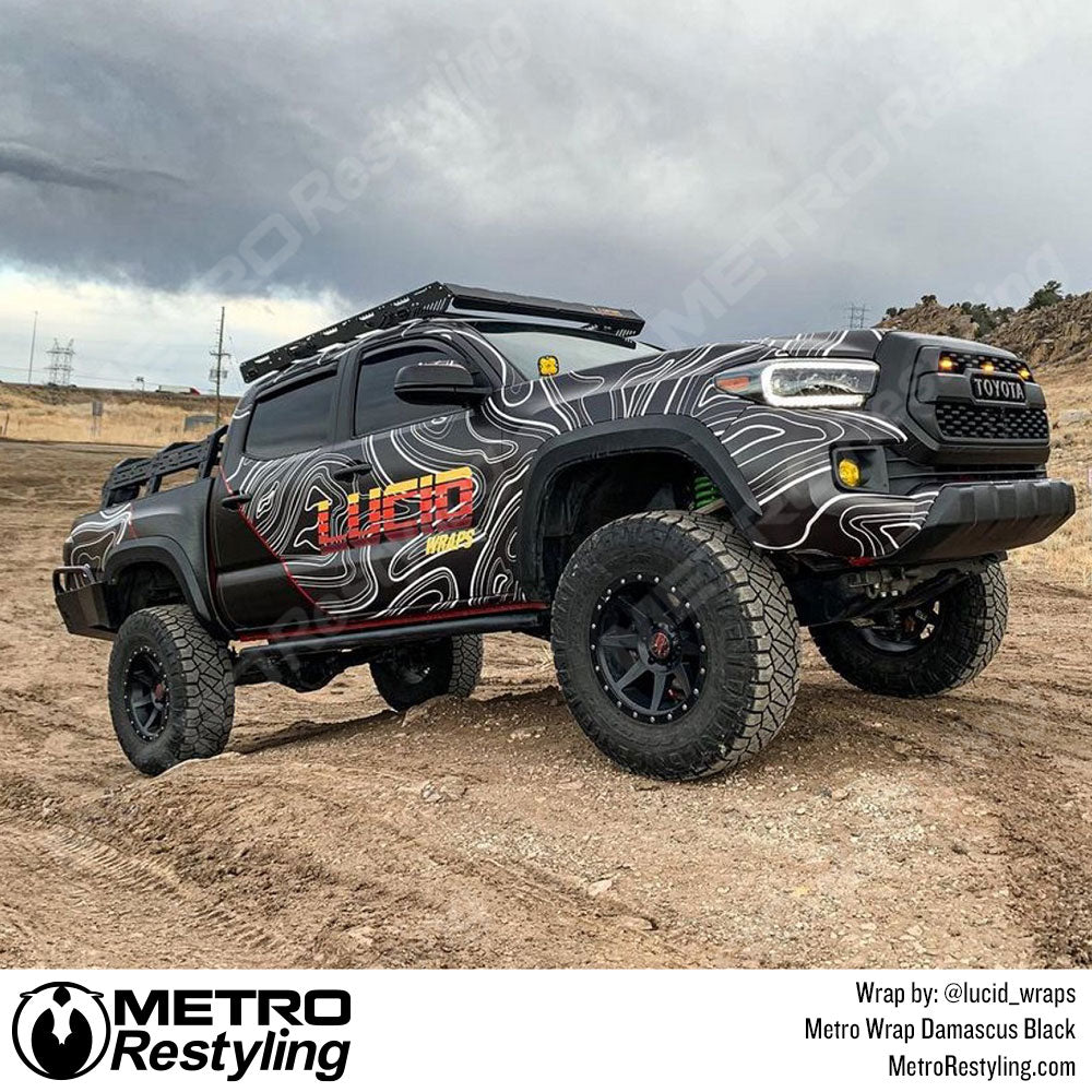 Damascus Black Vinyl Wrap