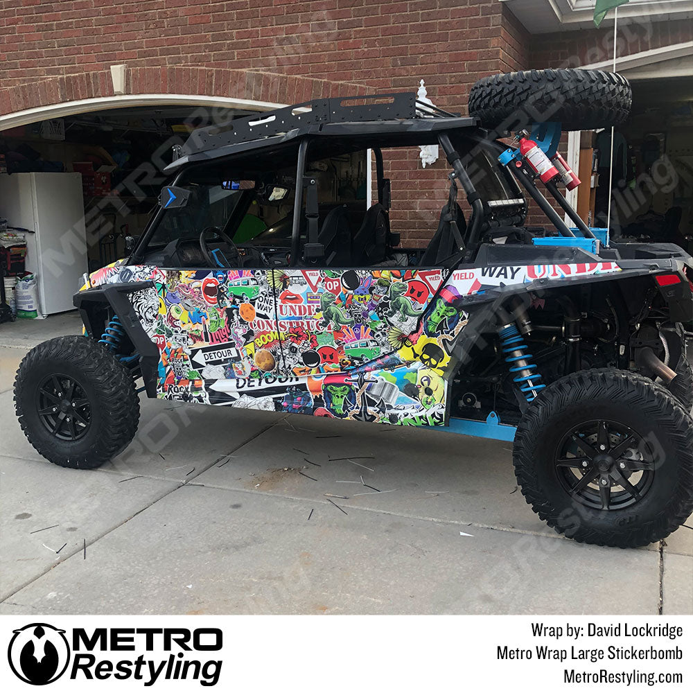 ATV Sticker Bomb Vinyl Wrap