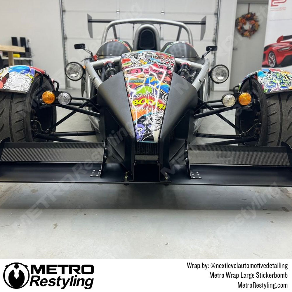 Sticker Bomb Vinyl Wrap
