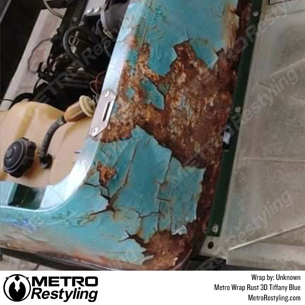 3D rust Blue Golf Cart