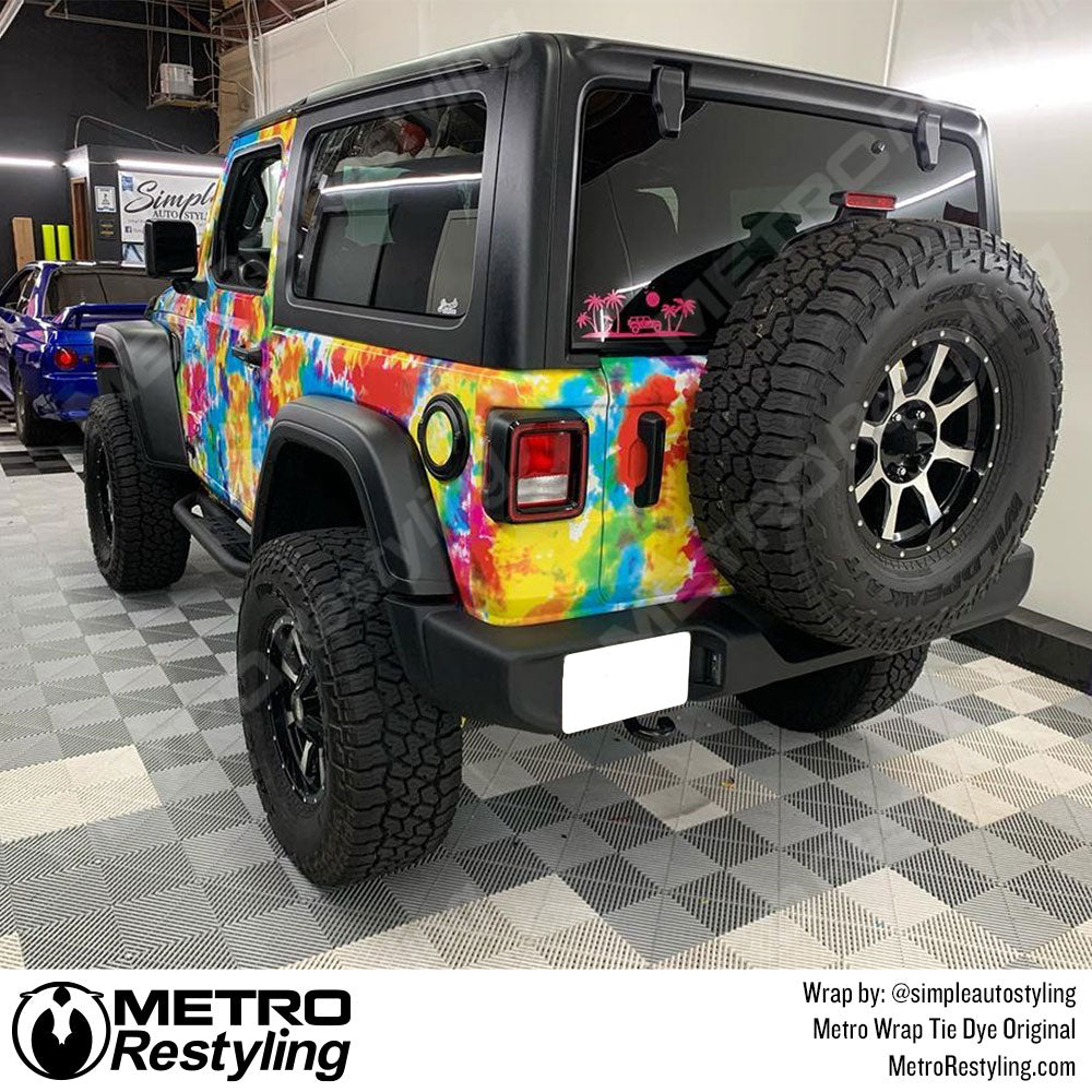 Tie Dye Jeep Wrap