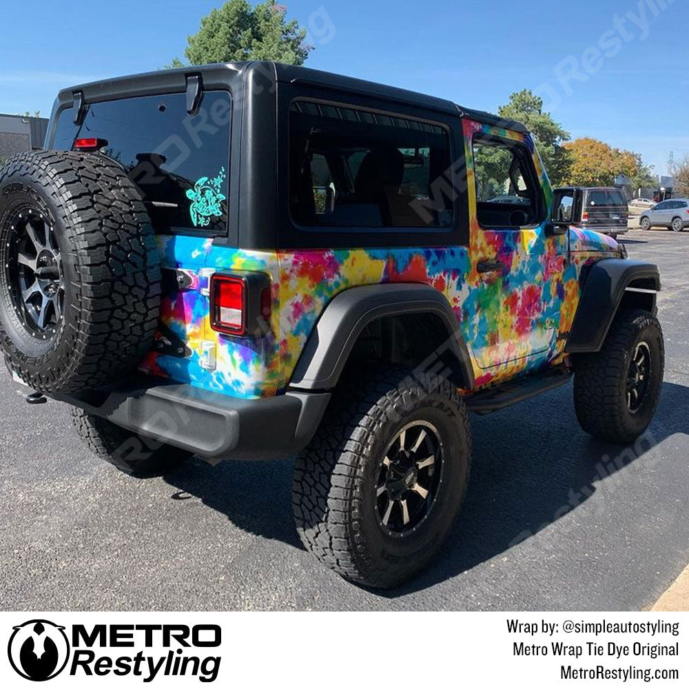 Tie Dye Color Wrap Vinyl