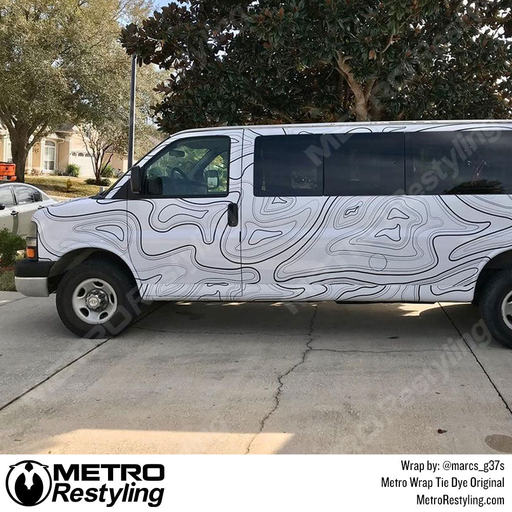 Chevy Topographic White Vinyl