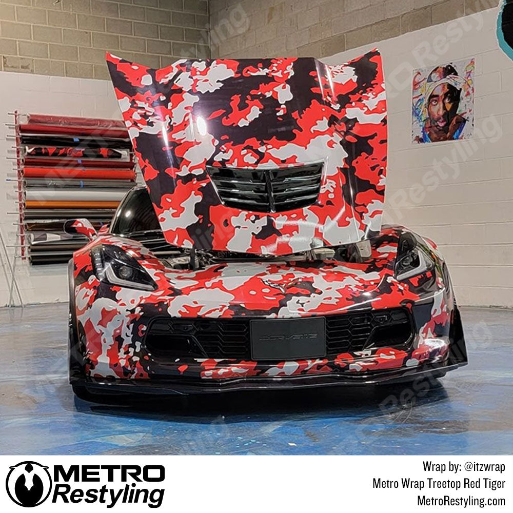 Chevy Red Tiger Wrap
