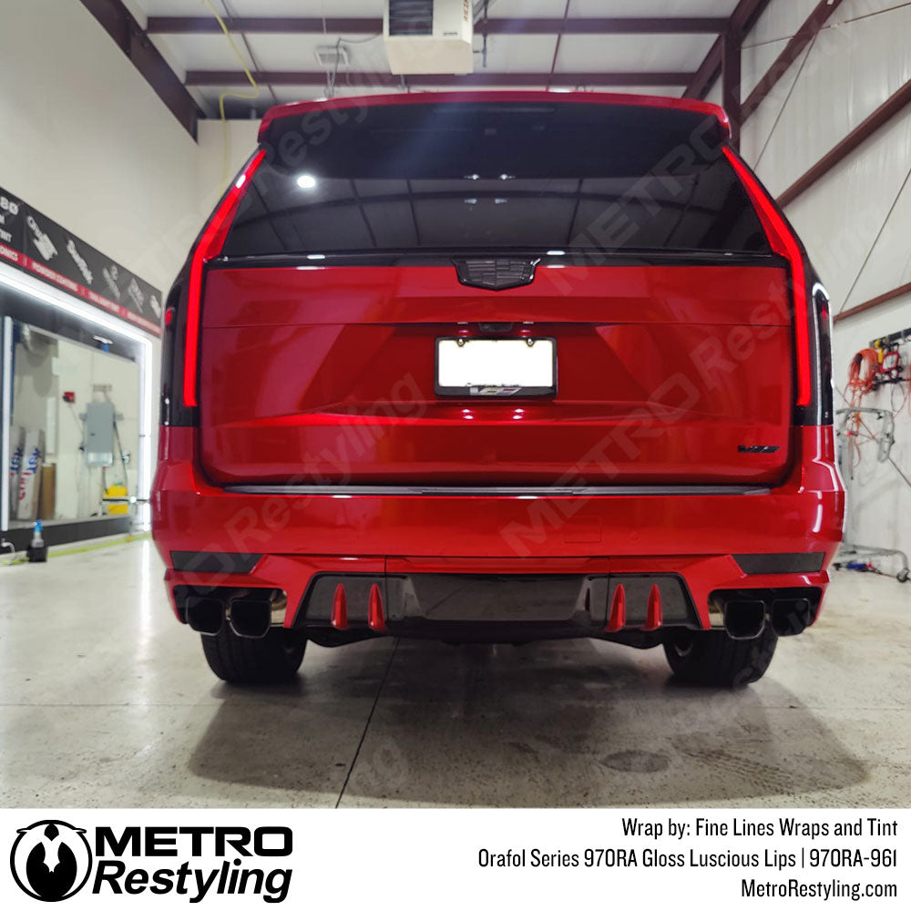 Bright Red Oracal Wrap