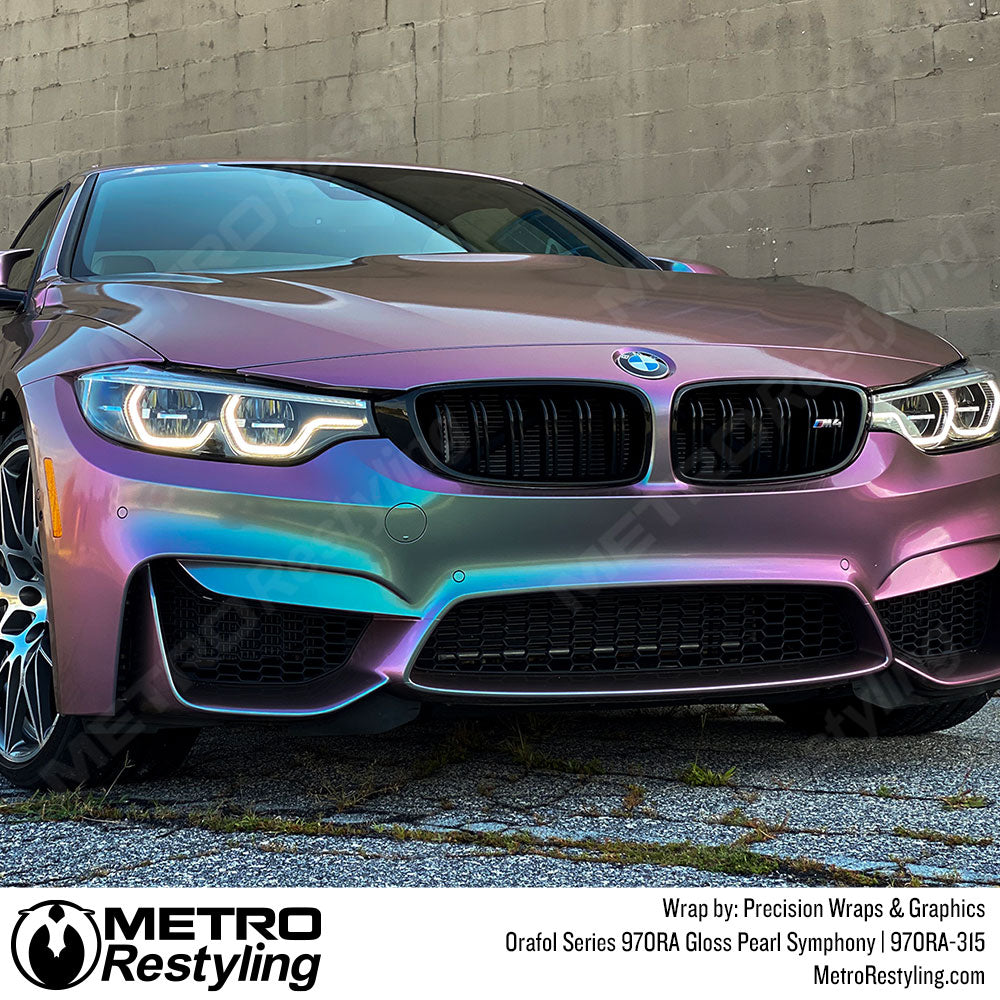 Shiny Glossy BMW Vinyl Wrap