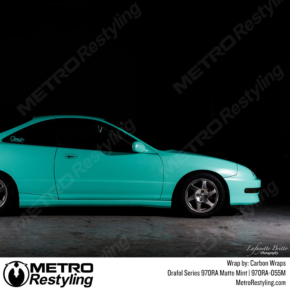 Matte Mint Aqua Car Wrap