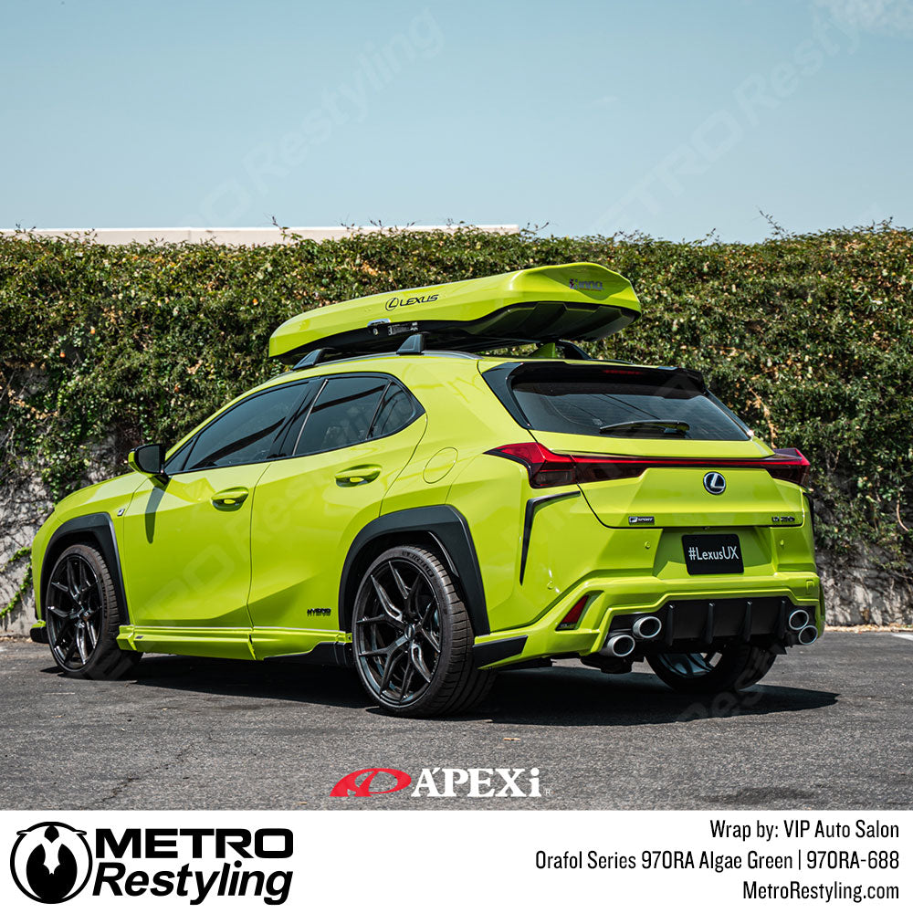 Shiny Green Lexus Wrap