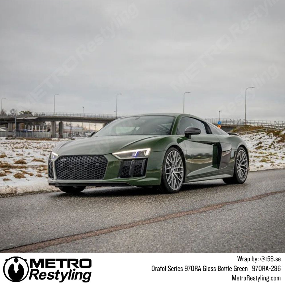 gloss green car wrap