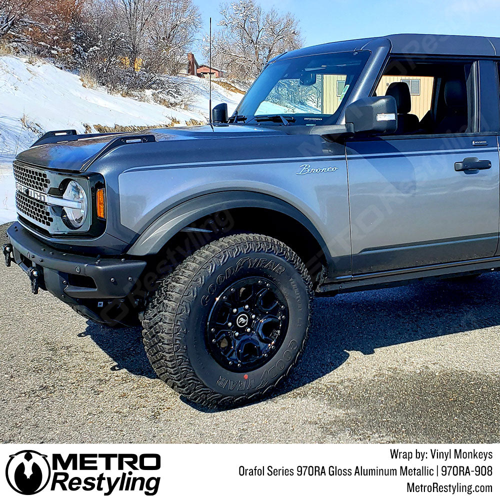 Orafol 970RA Gloss Charcoal Metallic Vinyl Wrap