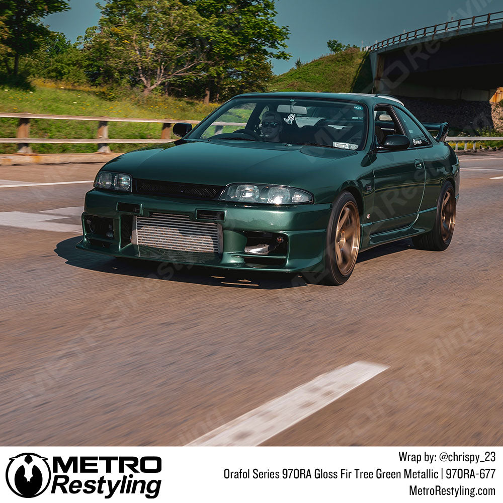 gloss green nissan skyline vinyl