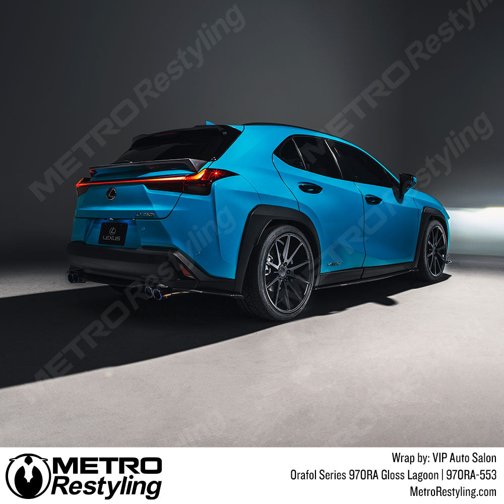 Gloss Blue Lagoon Lexus Car Wrap