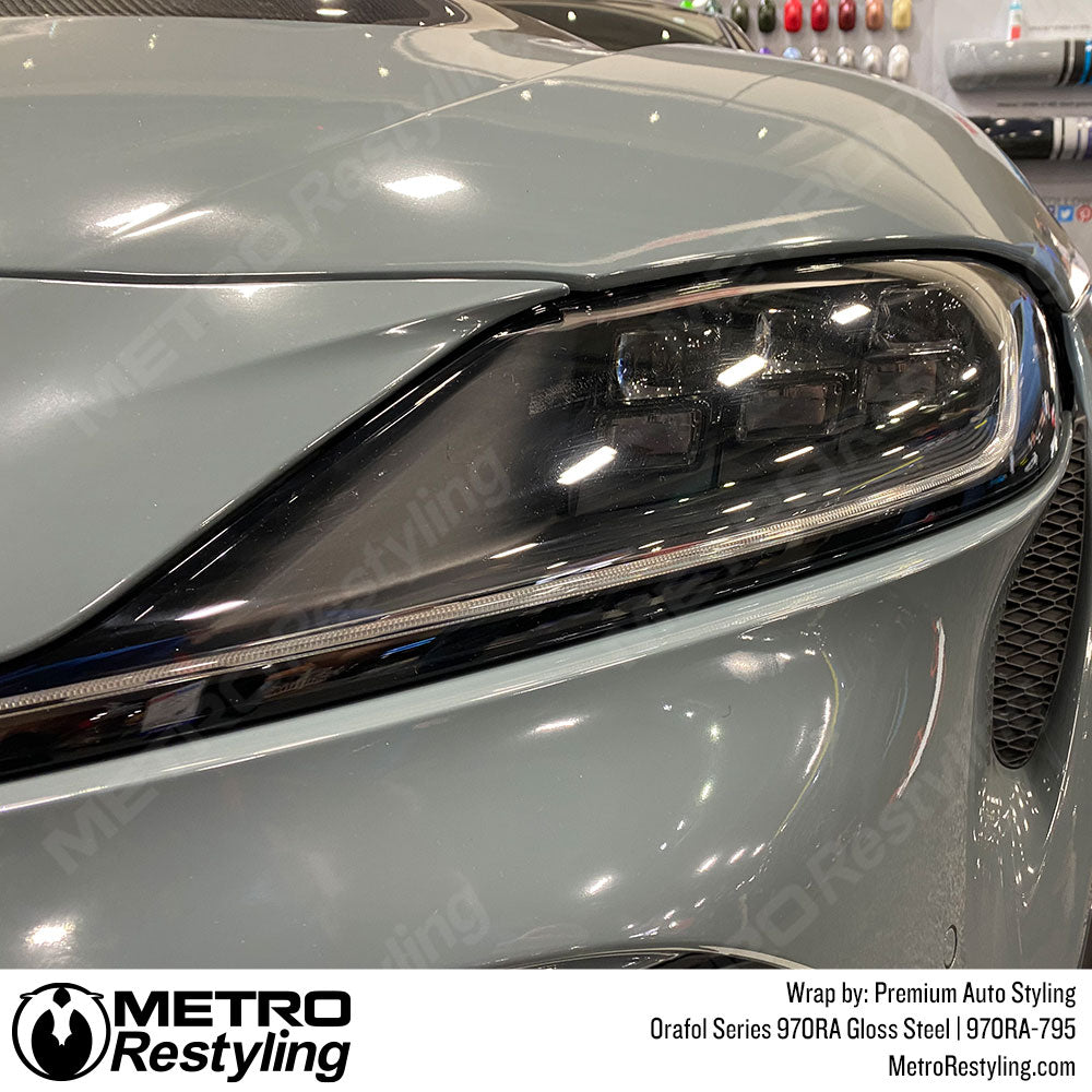 Gloss Steel Gray Car Wrap