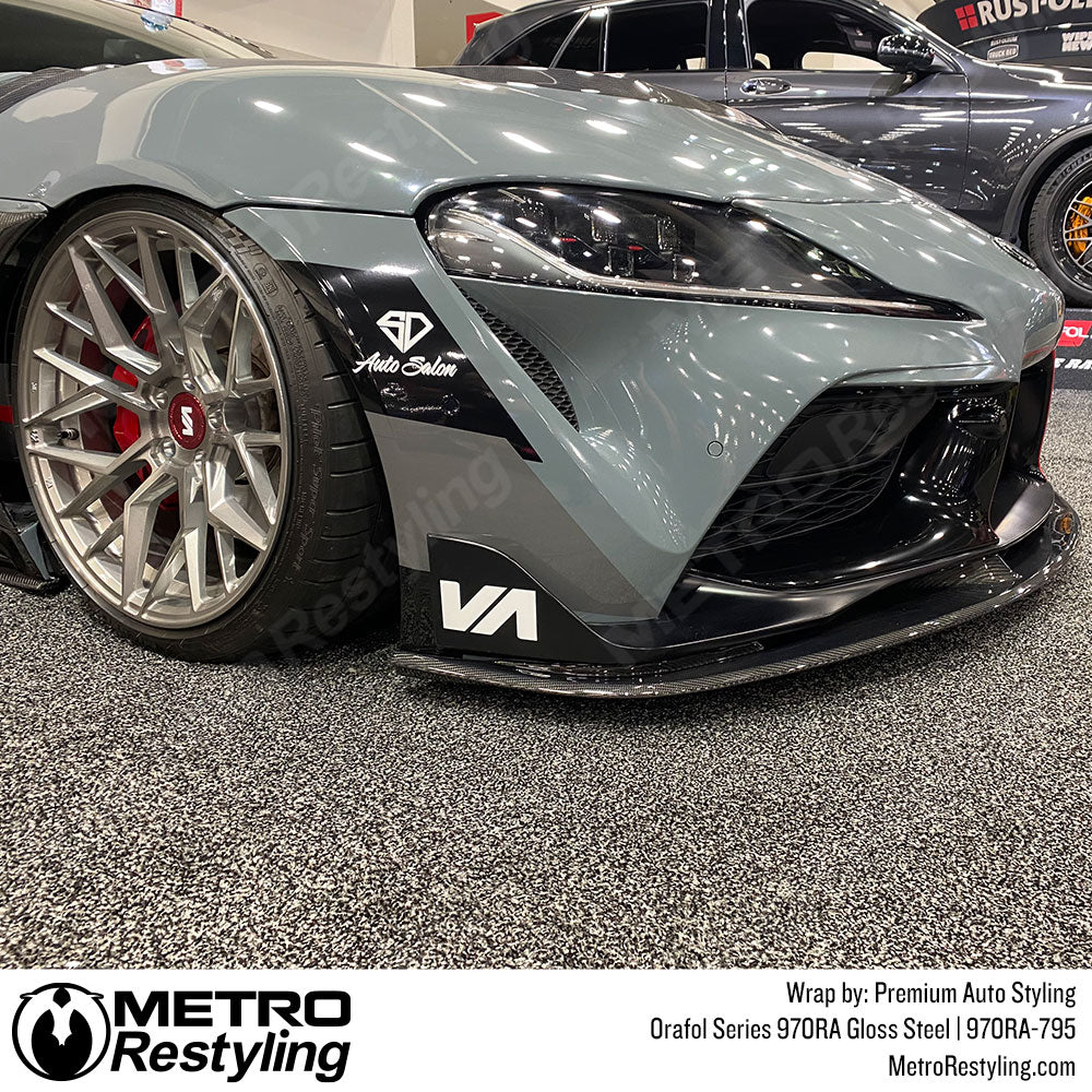 Bright Gray Steel Wrap