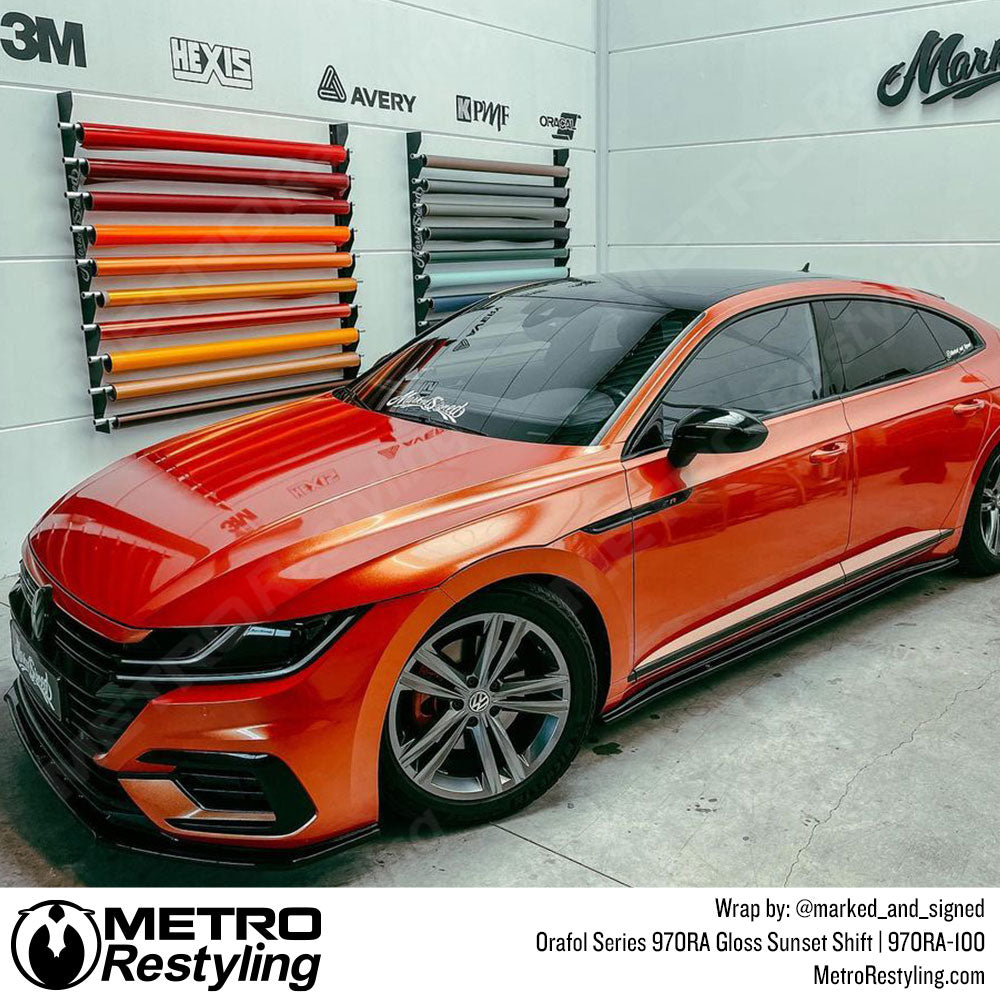 gloss sunset shift volkswagen wrap