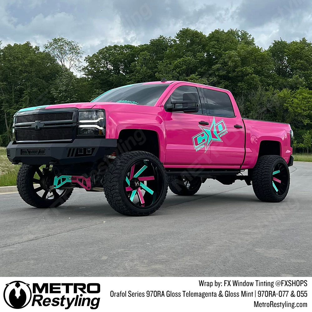 Gloss Magenta Chevy Wrap