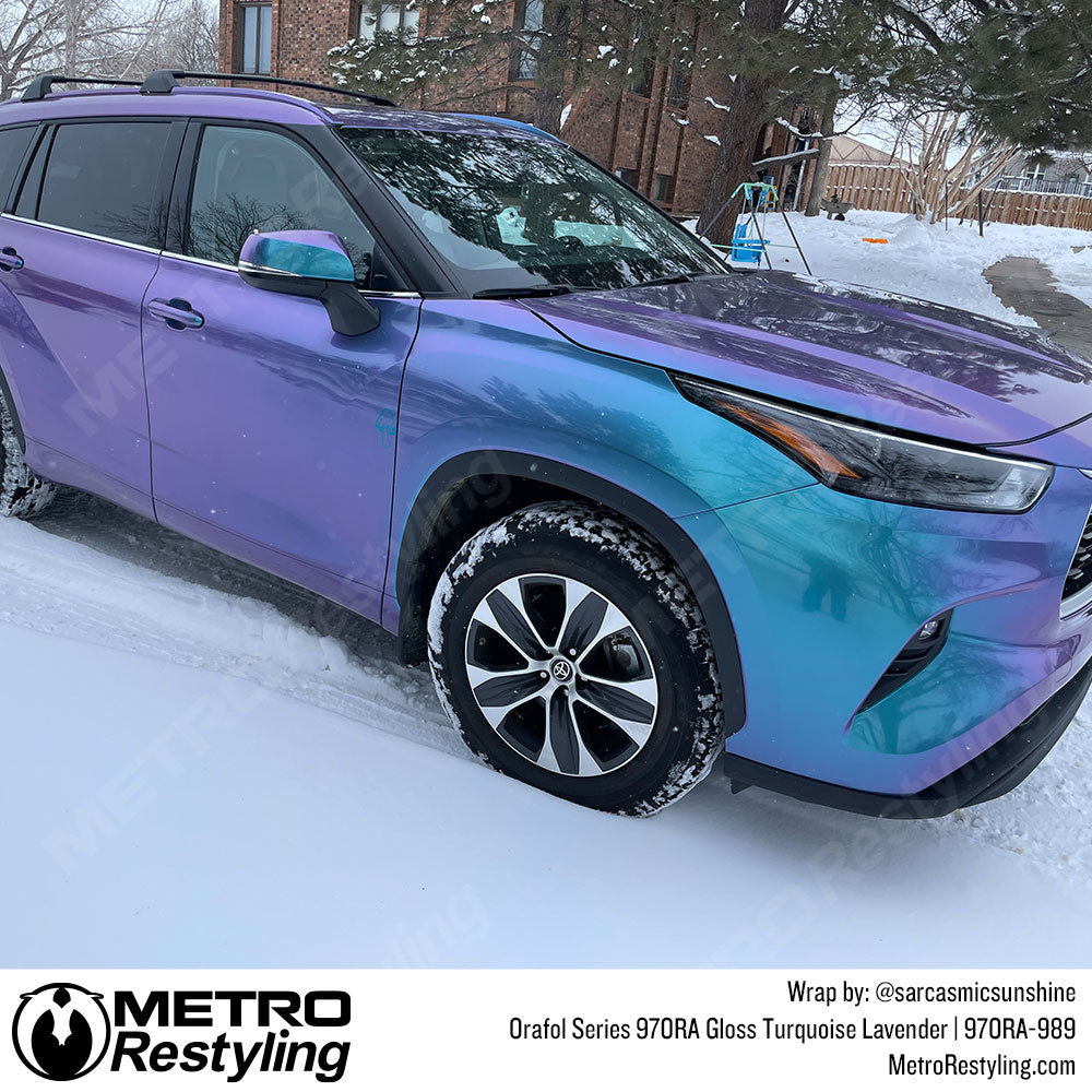 purple toyota highlander wrap
