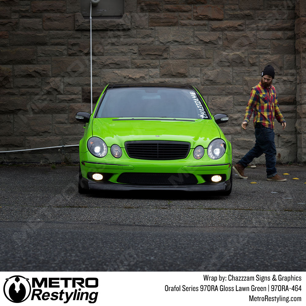 Bright Green Vinyl Car Wrap