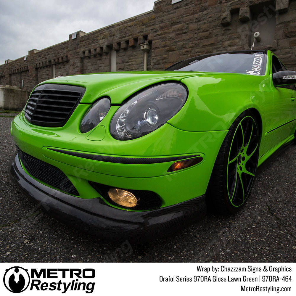 Bright Green Vinyl Car Wrap