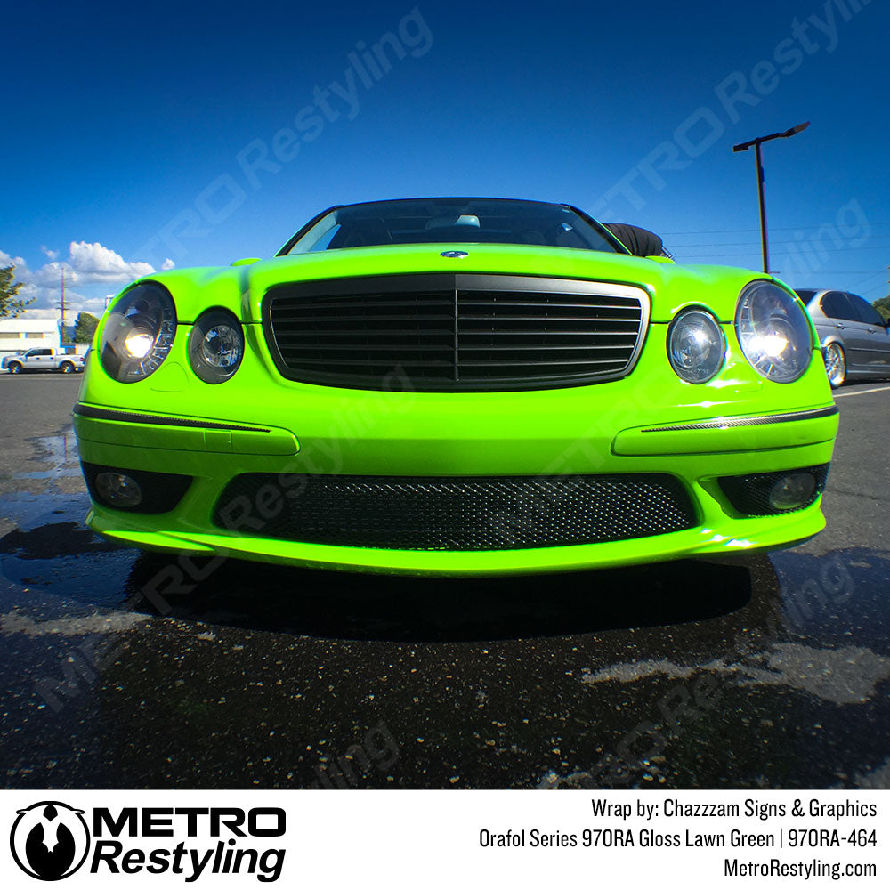Bright Green Car Wrap