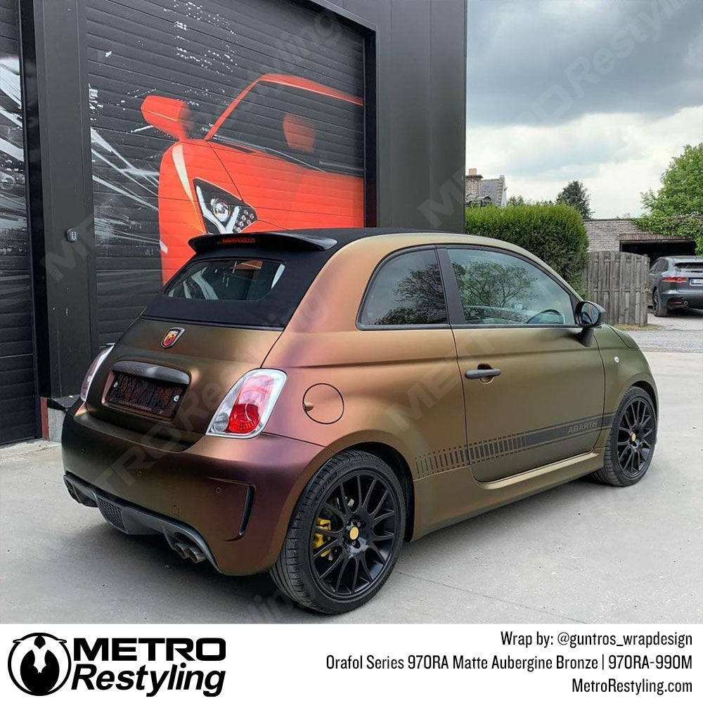 Matte Bronze Fiat Abarth Wrap