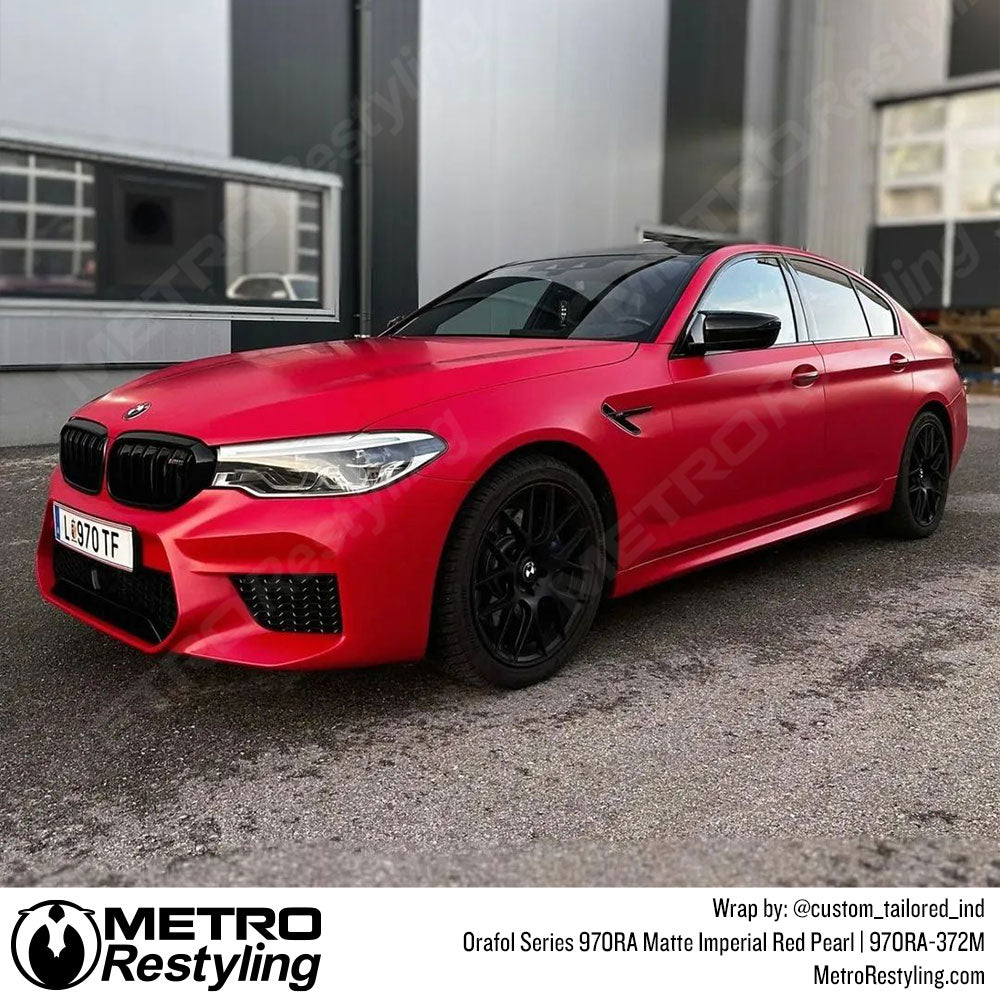 Matte Red Pearl BMW M5 Wrap