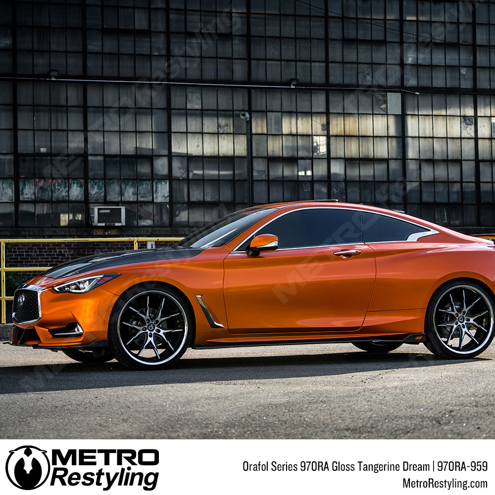 Bright Orange Infiniti Wrap