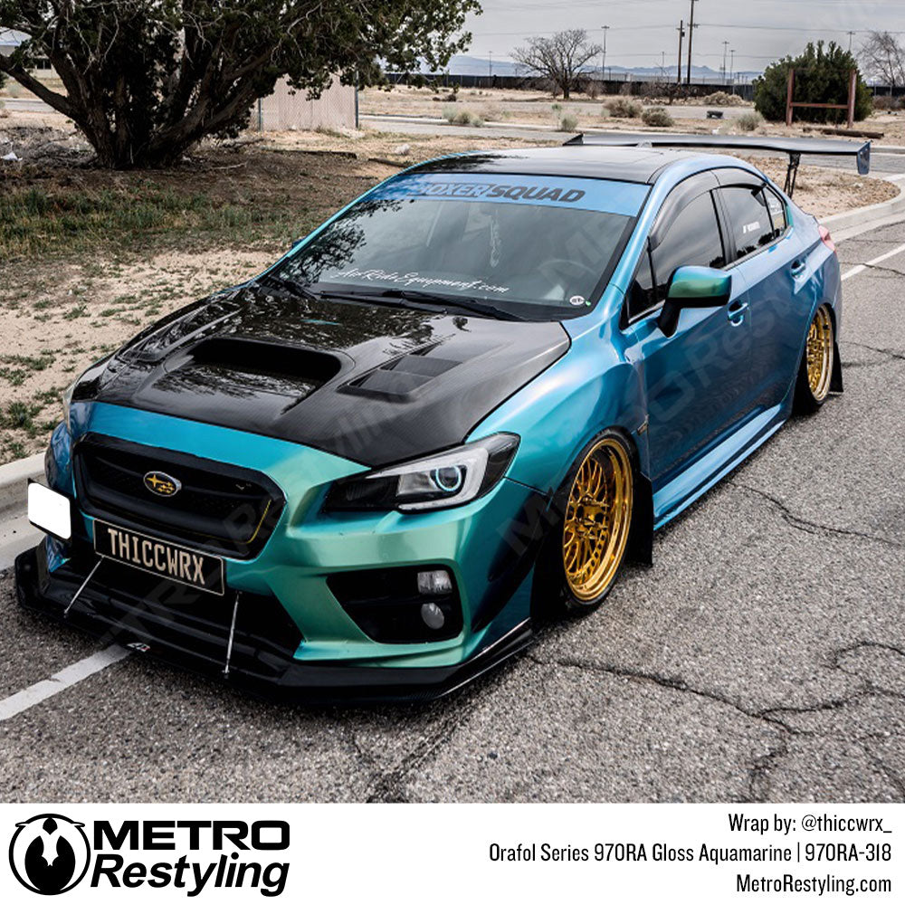 Glossy Subaru Car Wrap