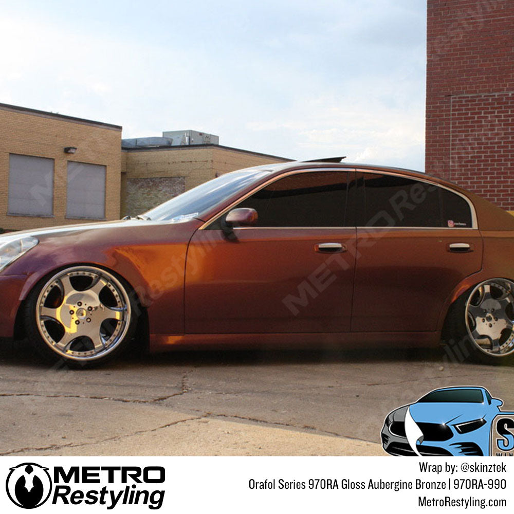Infiniti Bronze Vinyl Wrap